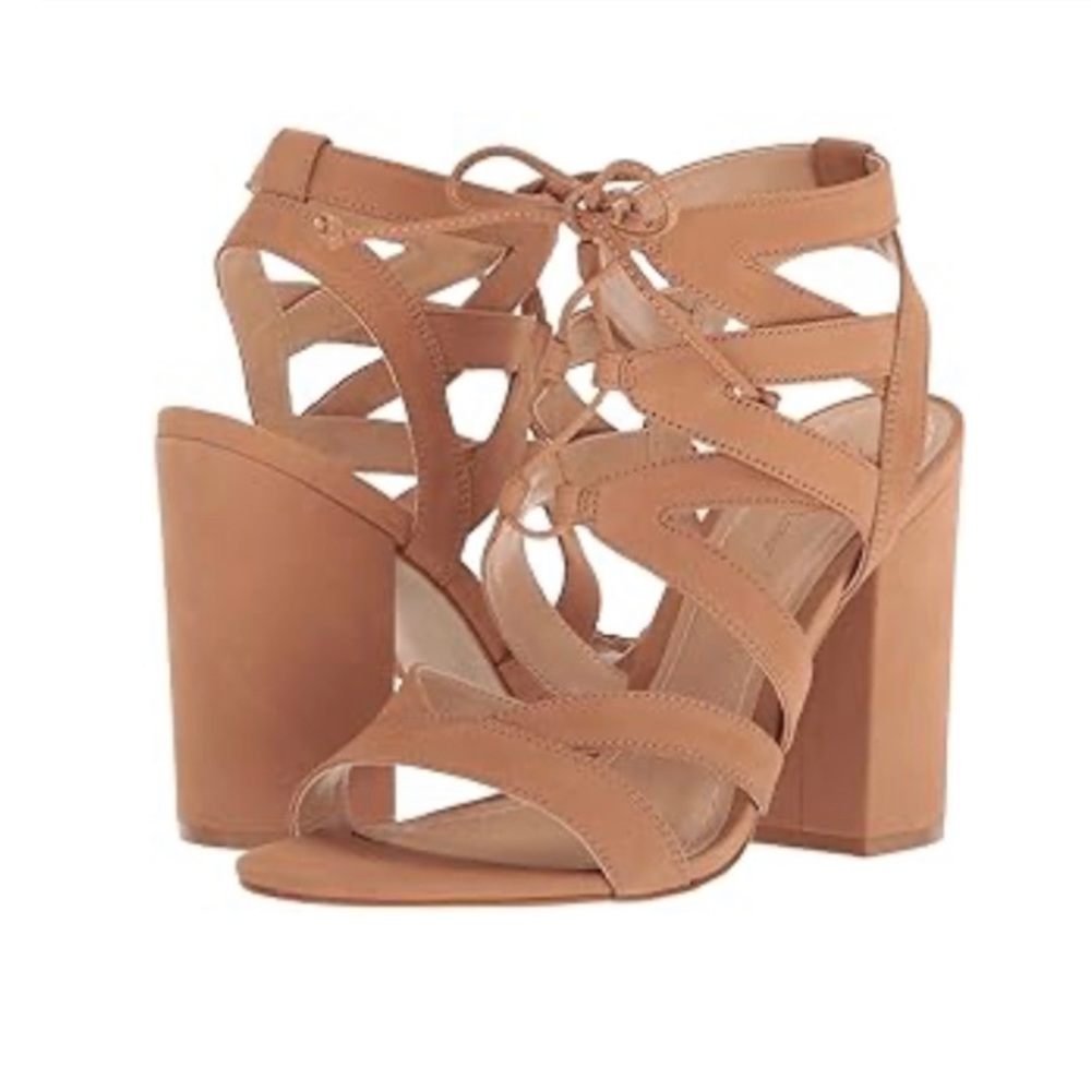 New, Never Worn Massimo Matteo Women’s Allie Noccia Lace Up Block Heel